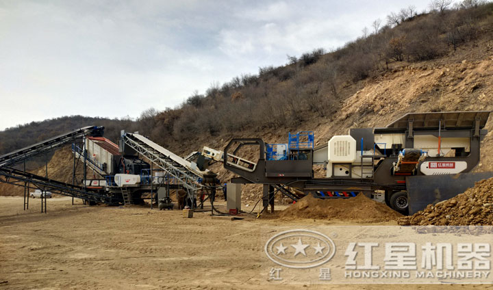 移動制砂現(xiàn)場，可就近參觀現(xiàn)場