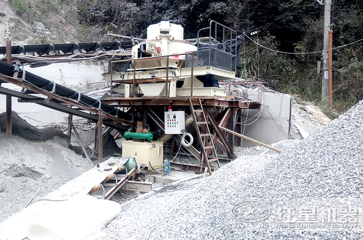 制砂設(shè)備現(xiàn)場(chǎng)實(shí)拍，可在線咨詢(xún)單臺(tái)設(shè)備或生產(chǎn)線報(bào)價(jià)